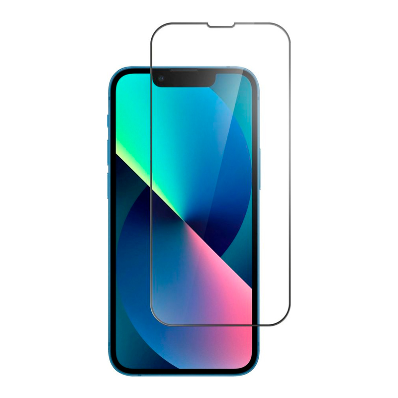 

Защитное стекло для экрана BORASCO для Apple iPhone 13/13 Pro черный [40434]