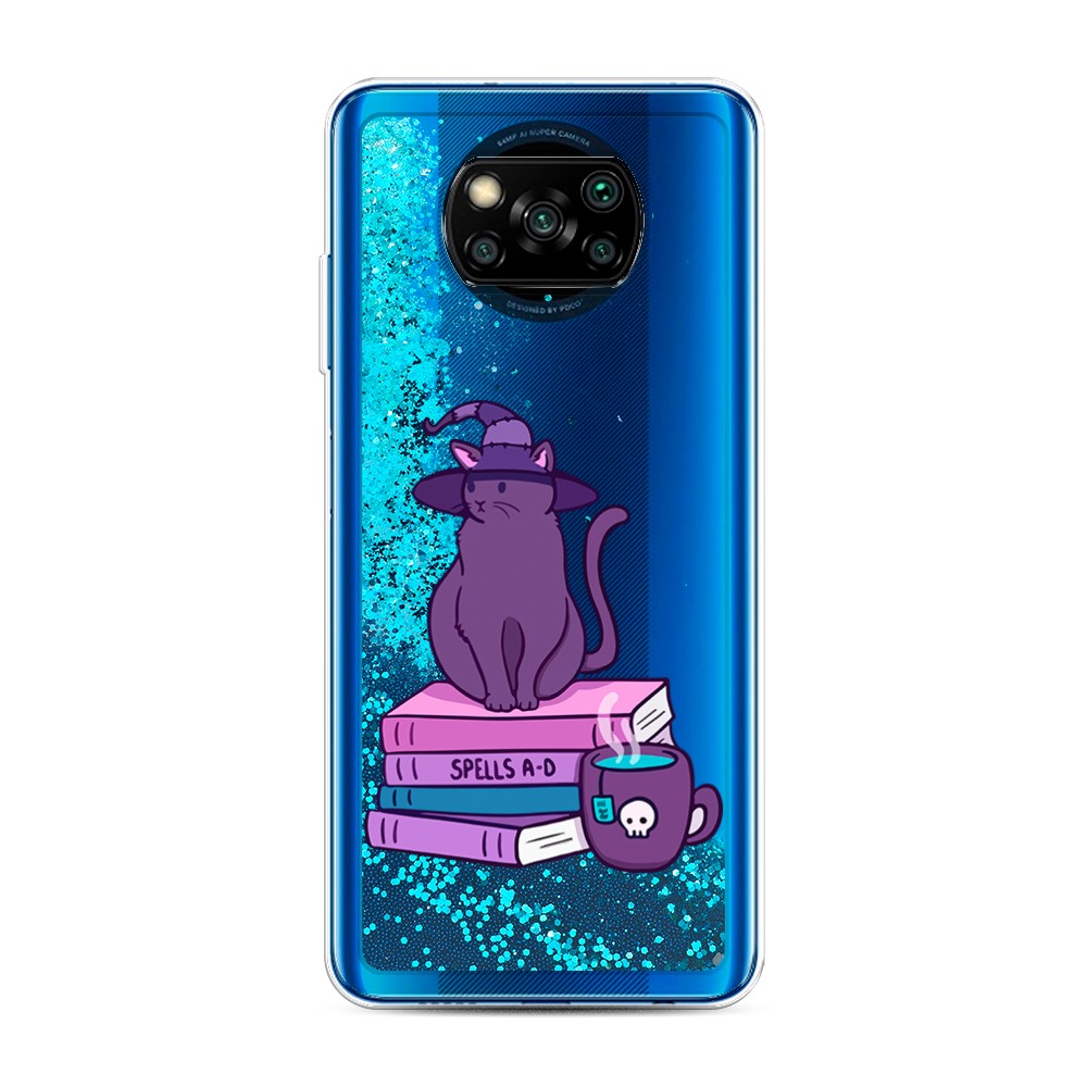 

Жидкий чехол с блестками "Magic Cat" на Xiaomi Poco X3 NFC, 39293-1