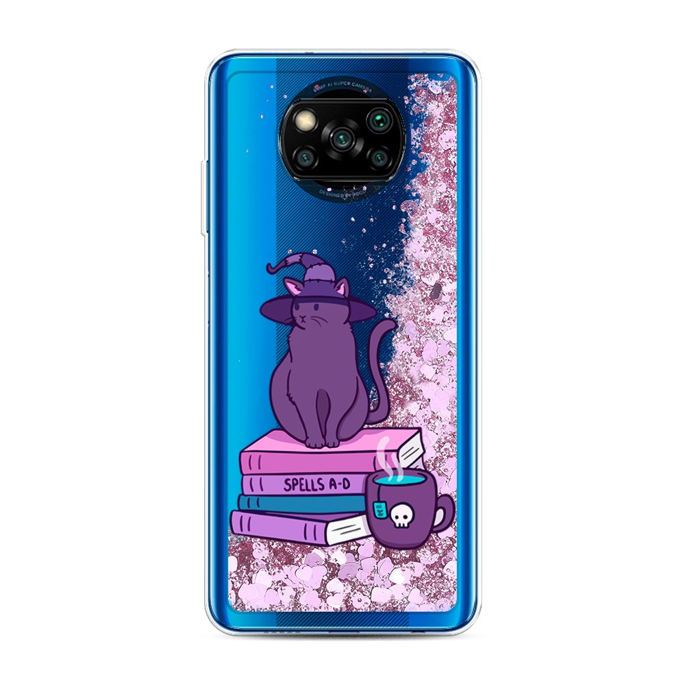 

Жидкий чехол с блестками "Magic Cat" на Xiaomi Poco X3 NFC, 39294-1