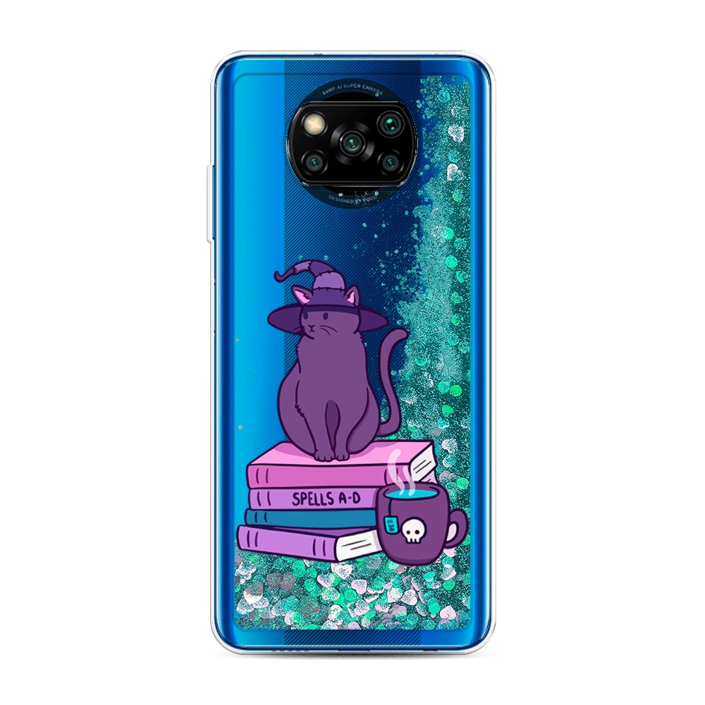 

Жидкий чехол с блестками "Magic Cat" на Xiaomi Poco X3 NFC, 39295-1