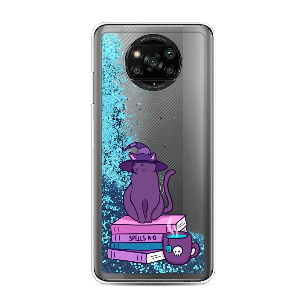 

Жидкий чехол с блестками "Magic Cat" на Xiaomi Poco X3 Pro, 310693-1