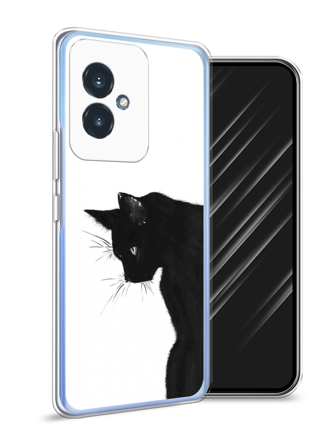 

Чехол Awog на Honor 100 "Black cat", Черный;белый, 6122750-1