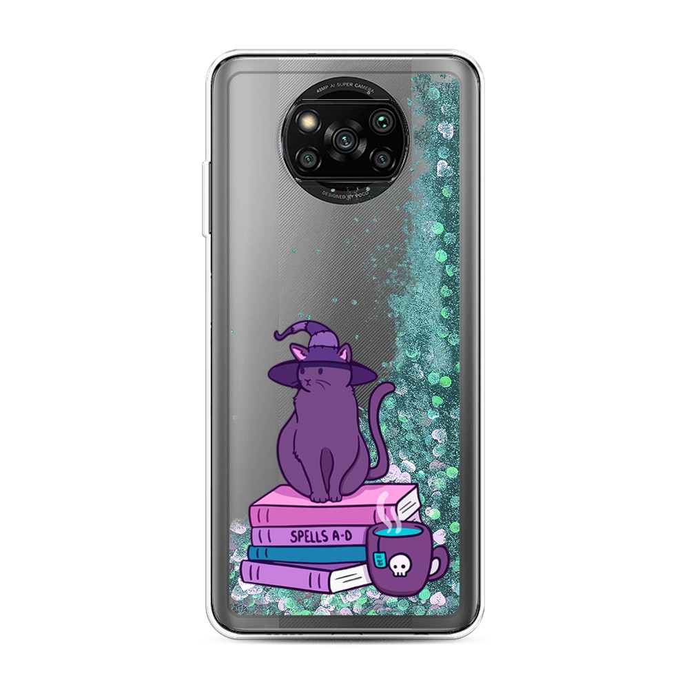 

Жидкий чехол с блестками "Magic Cat" на Xiaomi Poco X3 Pro, 310695-1