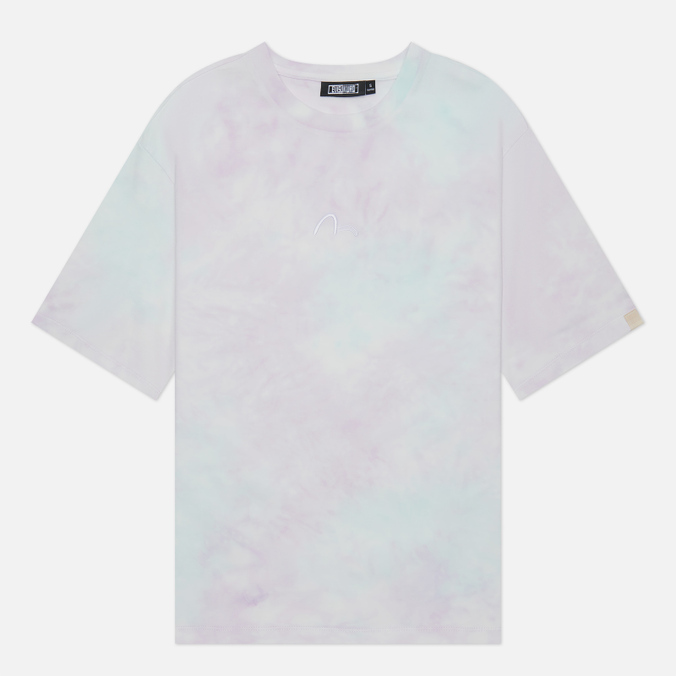 Женская футболка Evisu Evisukuro Printed Two Tone Tie Dye фиолетовый, Размер XS