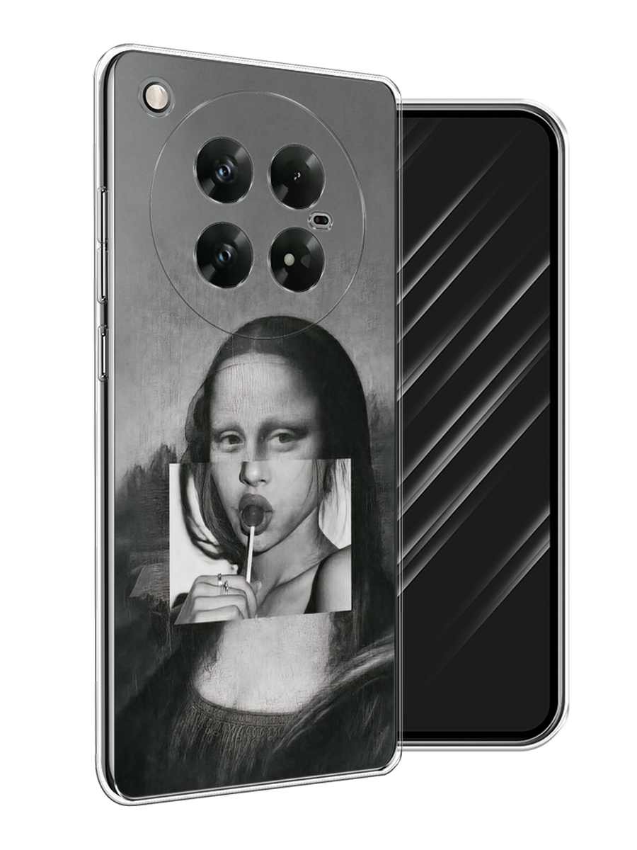 

Чехол Awog на Infinix Zero 40 5G "Mona Lisa sucking lollipop", Серый, 3106650-1