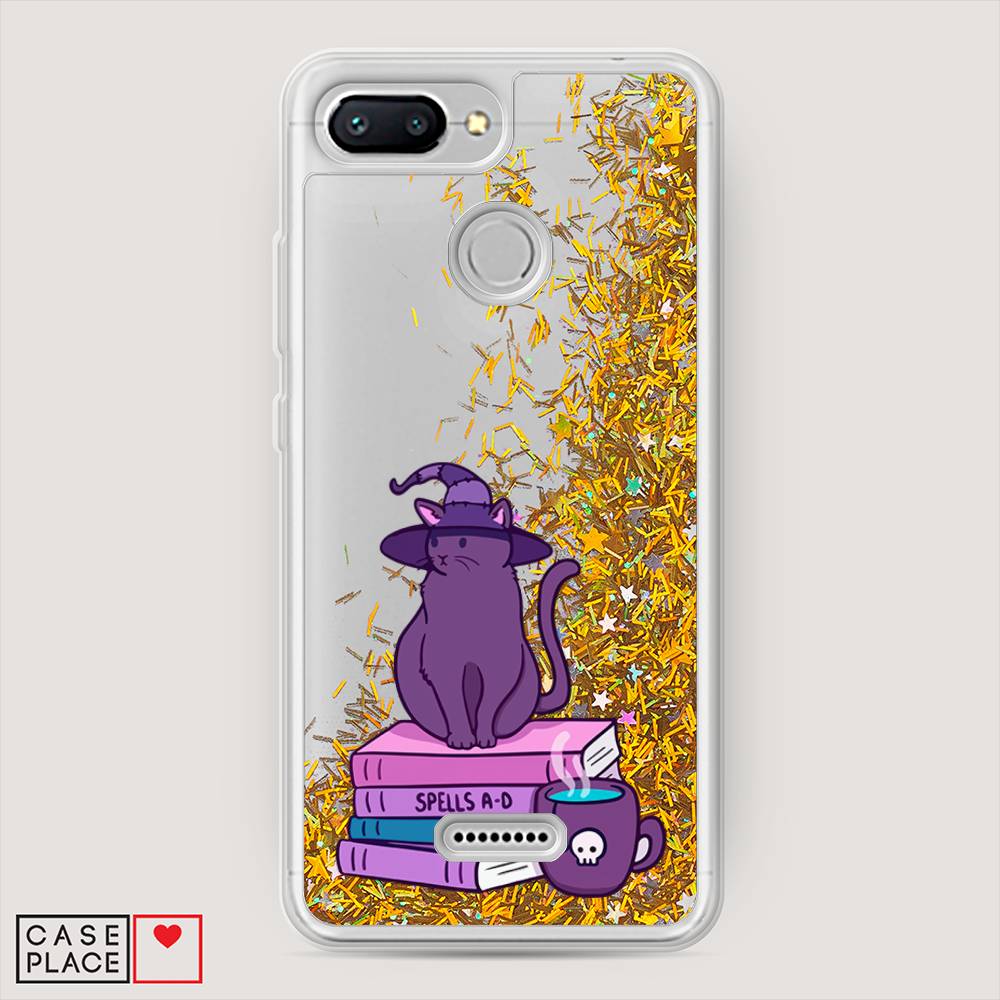 

Жидкий чехол с блестками "Magic Cat" на Xiaomi Redmi 6, 33890-1