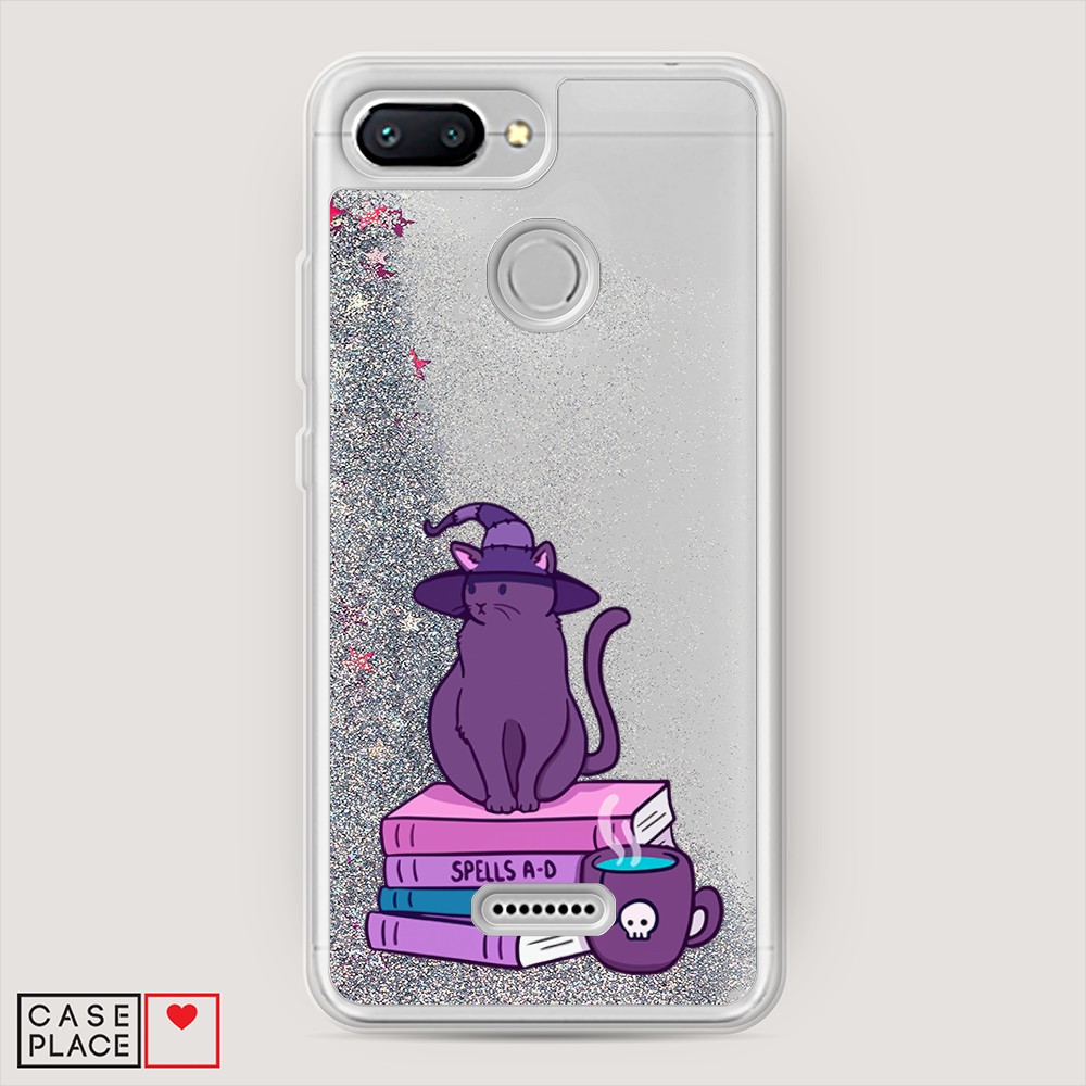 

Жидкий чехол с блестками "Magic Cat" на Xiaomi Redmi 6, 33891-1