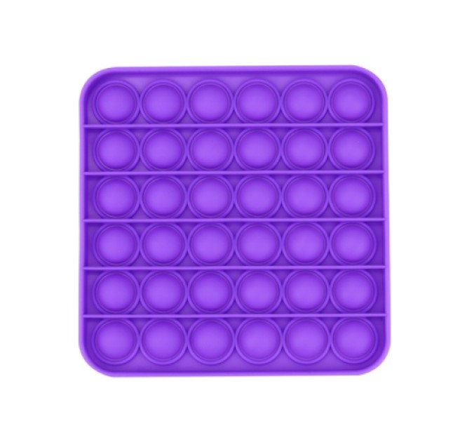 Сенсорная квадратная игрушка для детей Pop It Bestyday (Фиолетовая)
