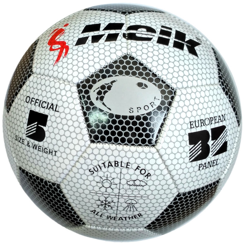 фото Футбольный мяч спортекс r18023 №5 белый/серый/черный