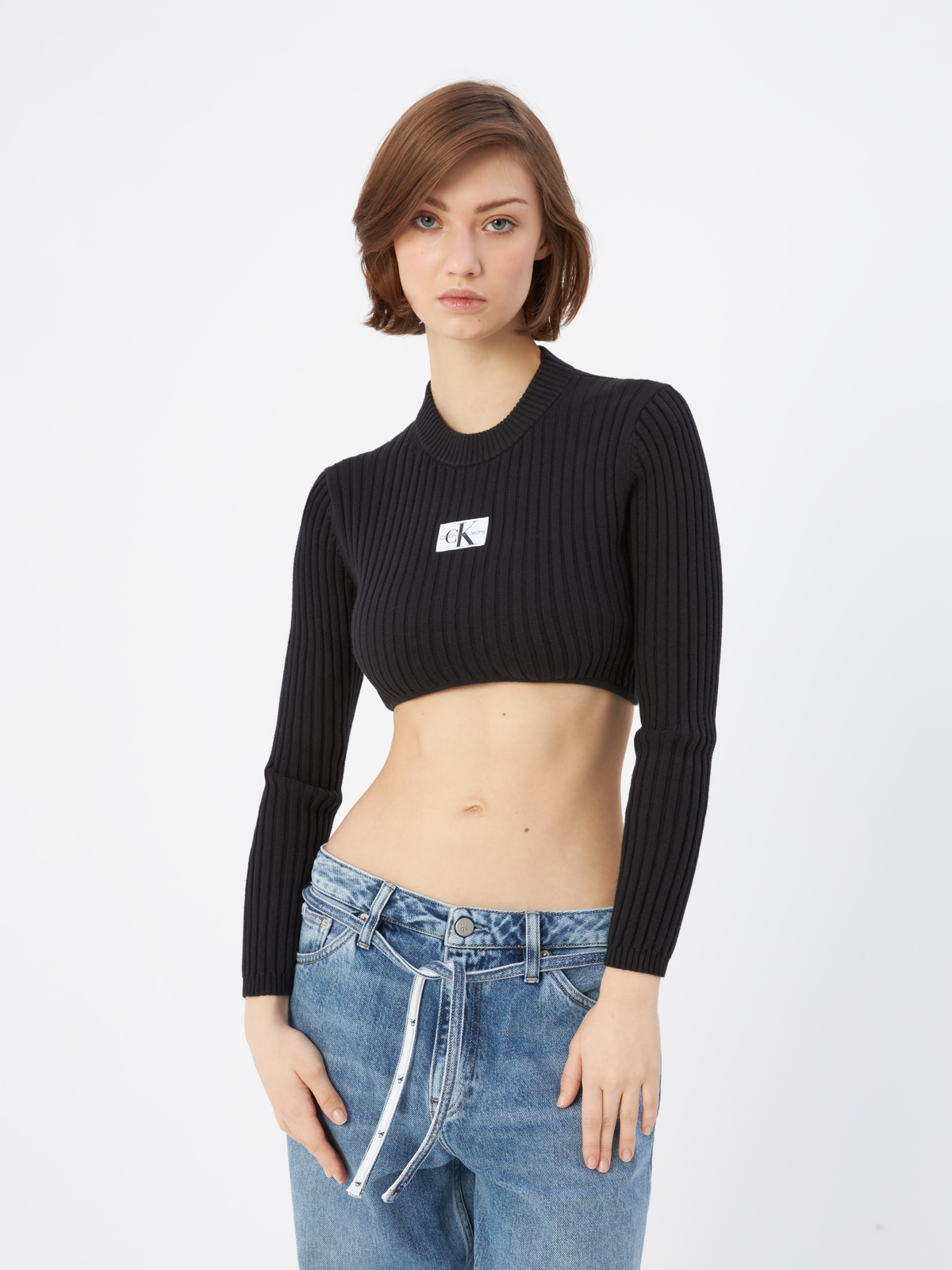 Свитер женский Calvin Klein Jeans J20J219648BEH черный, размер S
