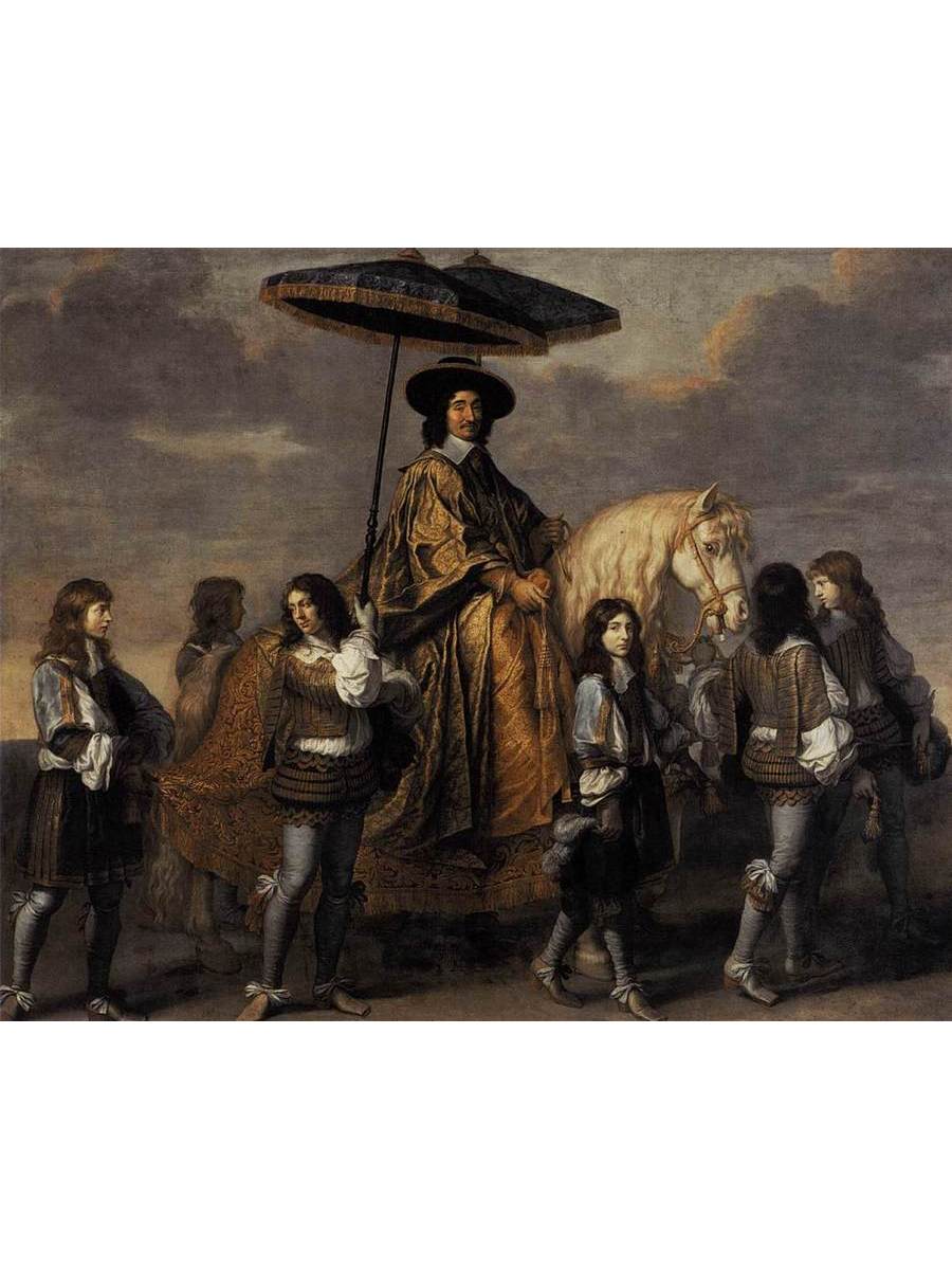 

Постер DRABS A3 Лебрен Шарль Канцлер Сегюр во время вступления Людовика XIV