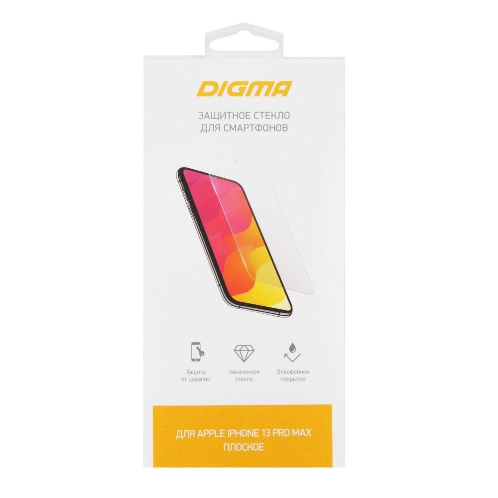 

Защитное стекло для экрана Digma DGG1AP13PM для Apple iPhone 13 Pro Max прозрачная, 1 шт, DGG1AP13PM