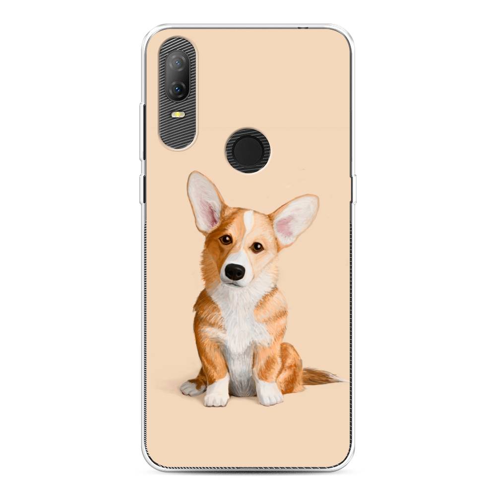 

Чехол на Alcatel 1V (2020) 5007U "Грустный Корги", Коричневый;бежевый, 170950-1
