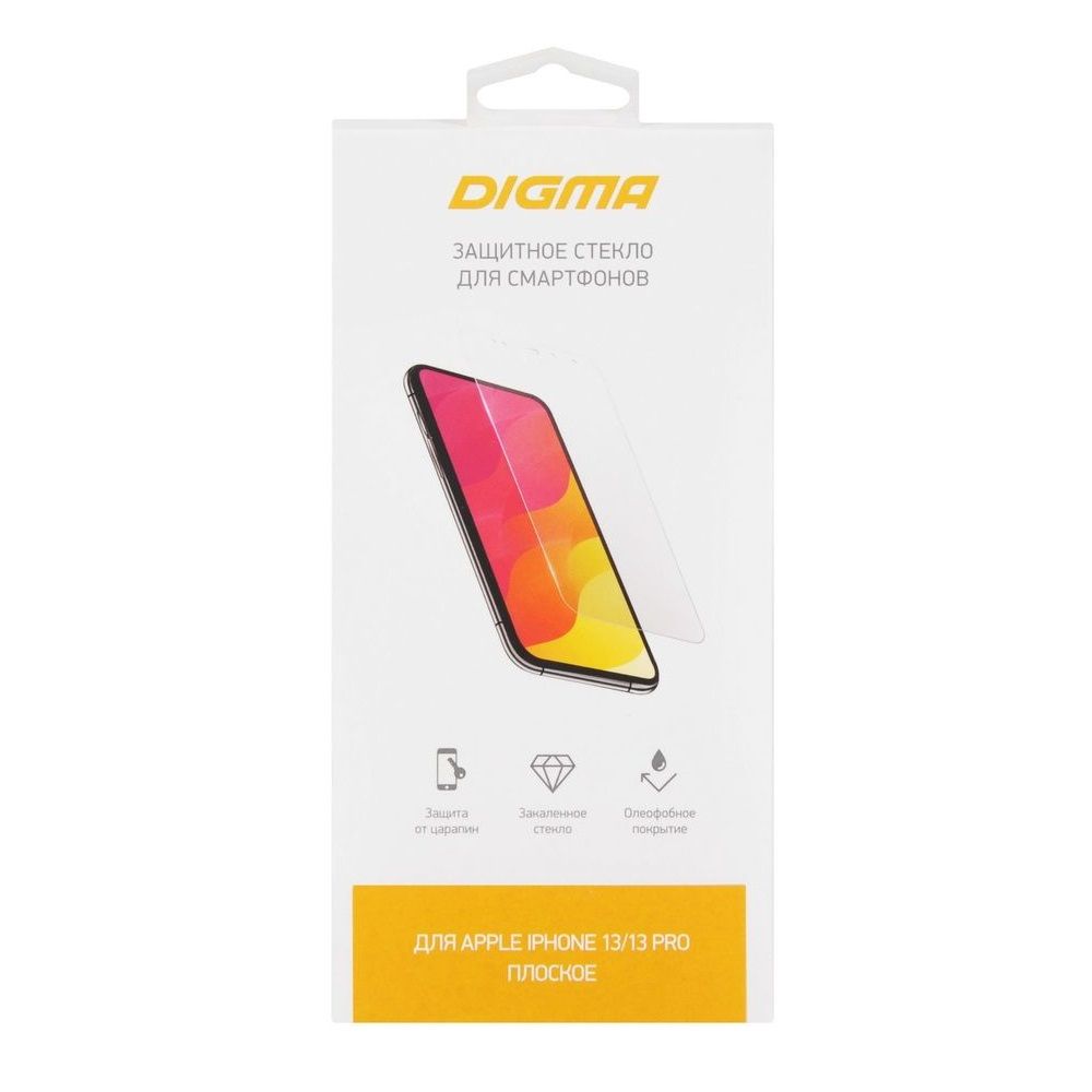 

Защитное стекло для экрана Digma DGG2AP13PM для Apple iPhone 13 Pro Max 2.5D, 1 шт, DGG2AP13PM