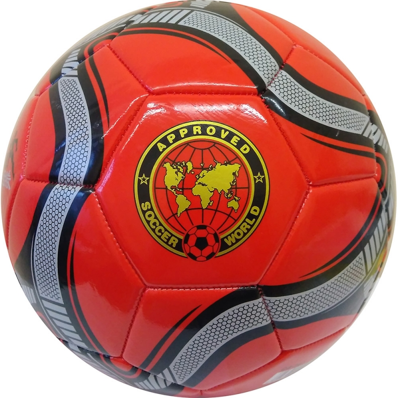 фото Футбольный мяч спортекс r18026-2 №5 красный