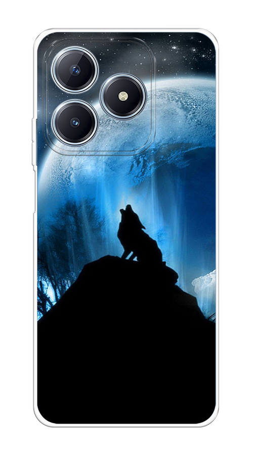 

Чехол Case Place на Realme C63 "Волк 2", Синий;черный;белый, 2517350-1