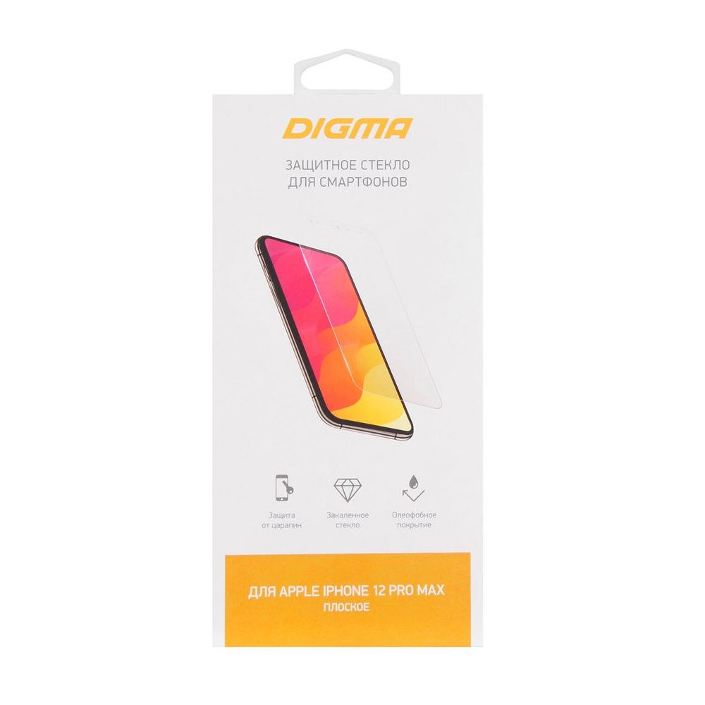 

Защитное стекло для экрана Digma для Apple iPhone 12 Pro Max прозрачная, 1 шт [dgg1ap12pm]