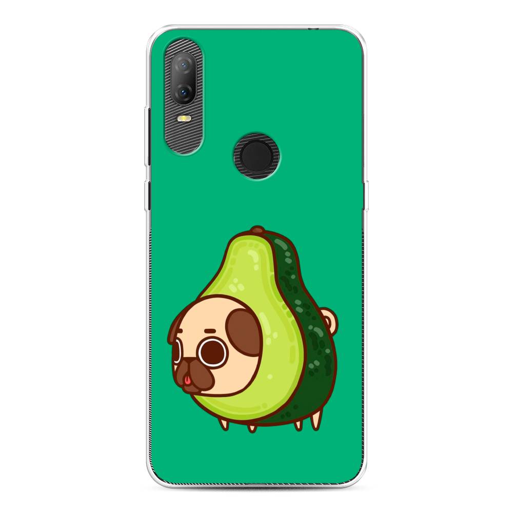 

Чехол на Alcatel 1V (2020) 5007U "Мопс авокадик", Зеленый, 170950-1