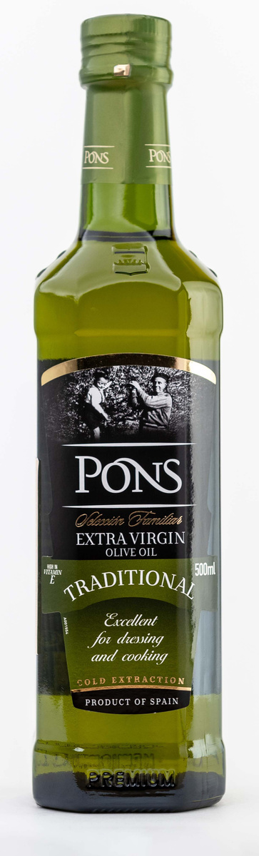 Масло оливковое нерафинированное PONS Extra Virgin Organic Kosher, Испания, 500 мл