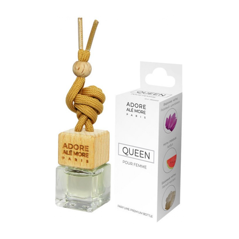

Ароматизатор в машину REKZIT 95023 Adore Ale More Queen Pour Femme, Бежевый;прозрачный
