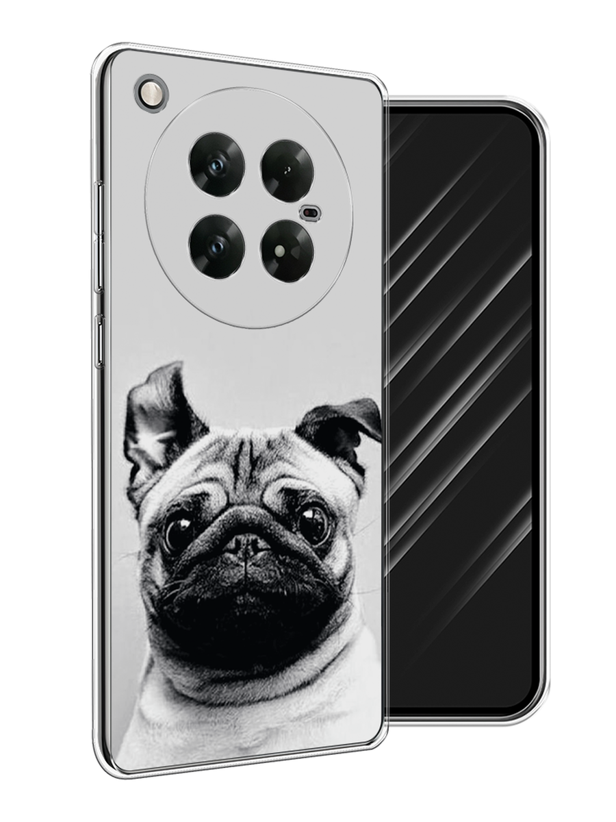 

Чехол Awog на Infinix Zero 40 5G "Ушастый мопс", Серый, 3106650-1