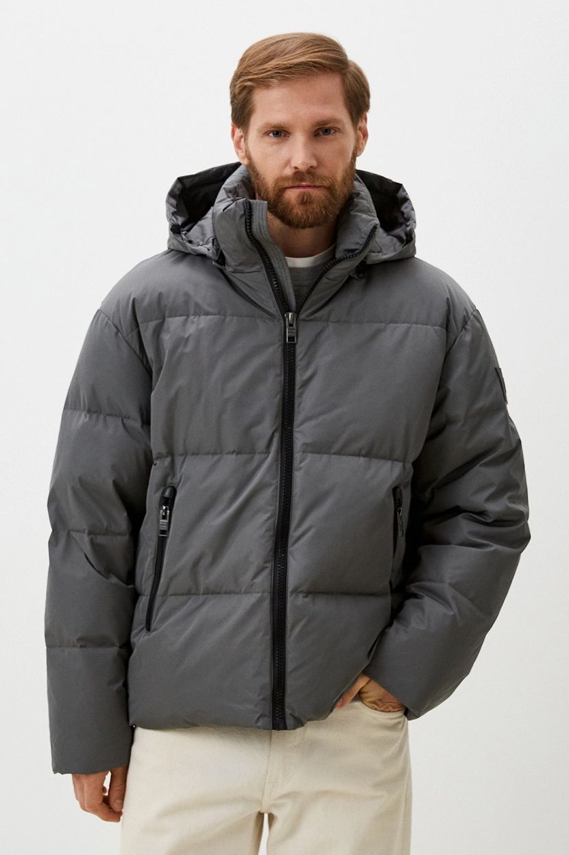 

Куртка мужская Baon B5024503 серая 3XL, Серый, B5024503