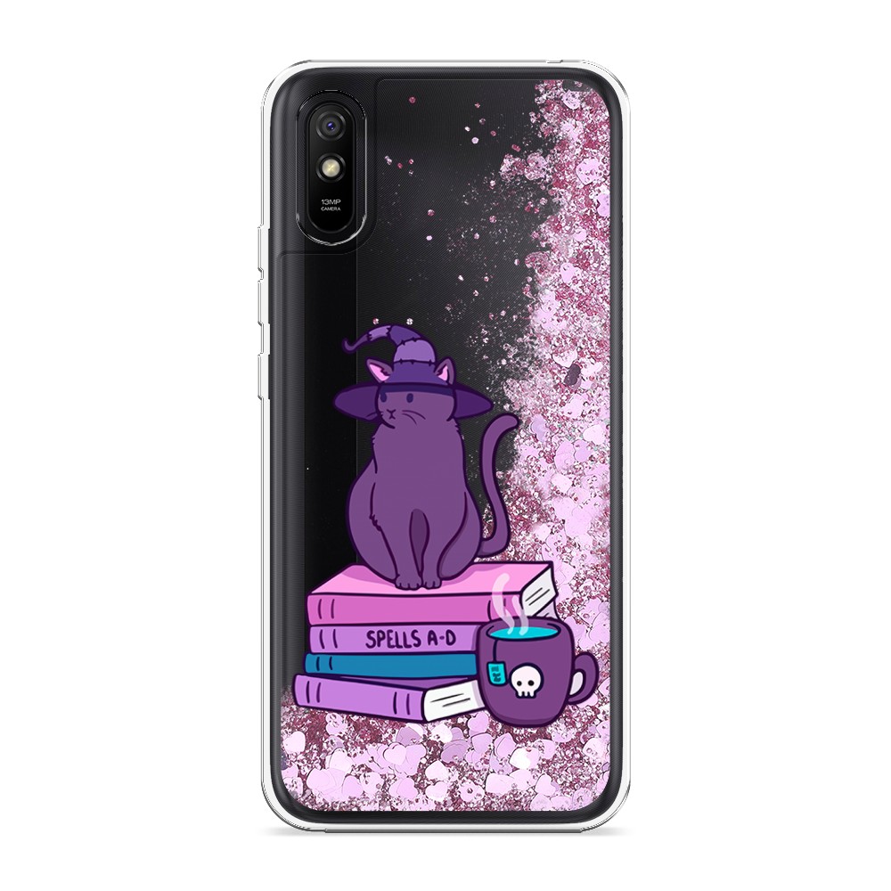 

Жидкий чехол с блестками "Magic Cat" на Xiaomi Redmi 9A, 38994-1
