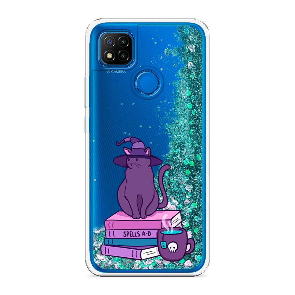 

Жидкий чехол с блестками "Magic Cat" на Xiaomi Redmi 9C