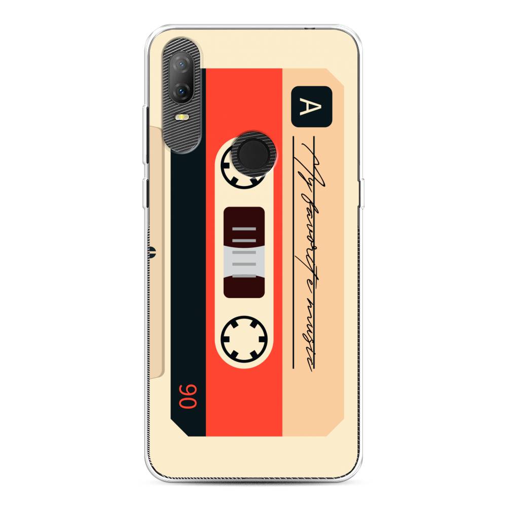 

Чехол на Alcatel 1V (2020) 5007U "Бежевая кассета", Черный;красный;бежевый, 170950-6
