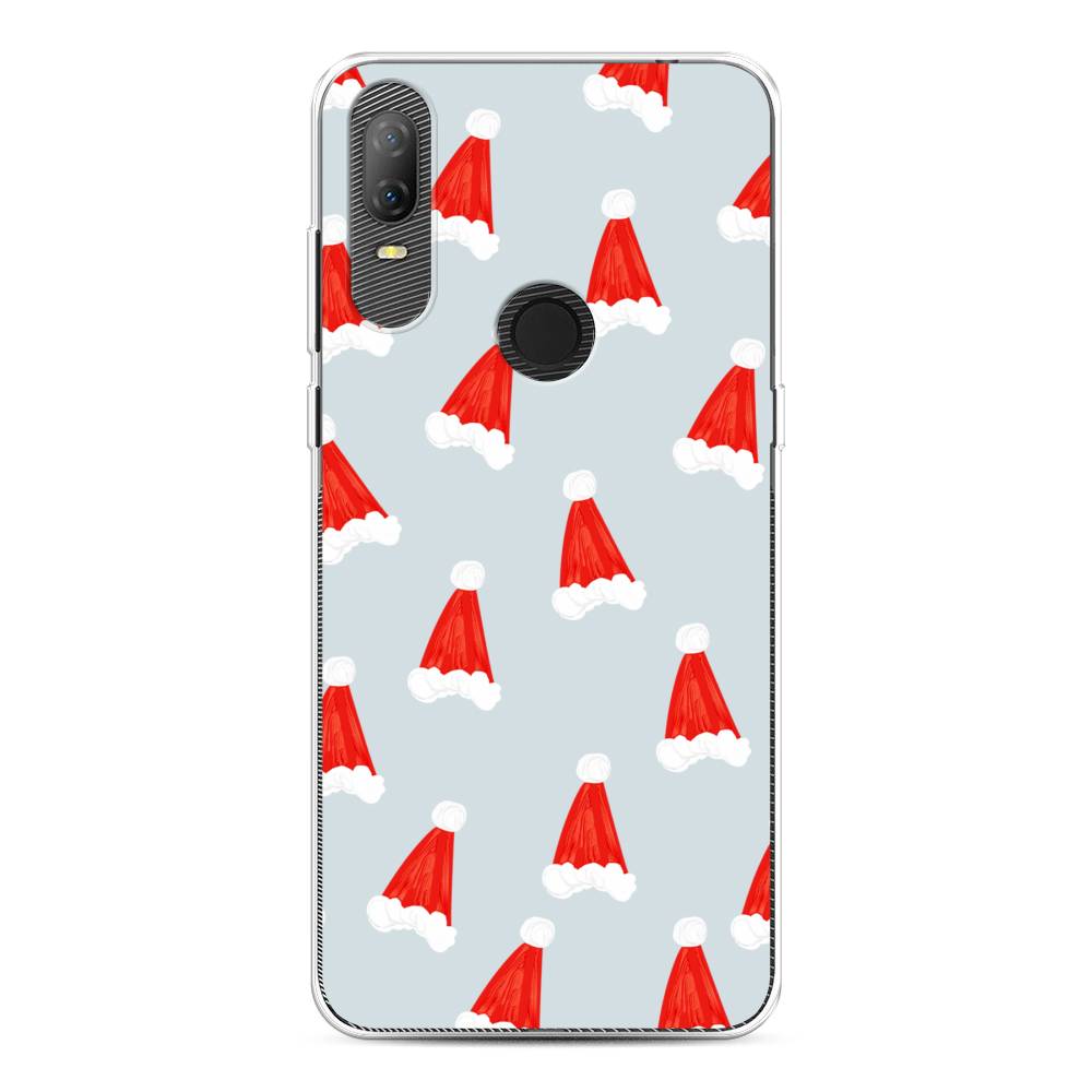 

Чехол на Alcatel 1V (2020) 5007U "Новогодние шапочки", Белый;красный;серый, 170950-5