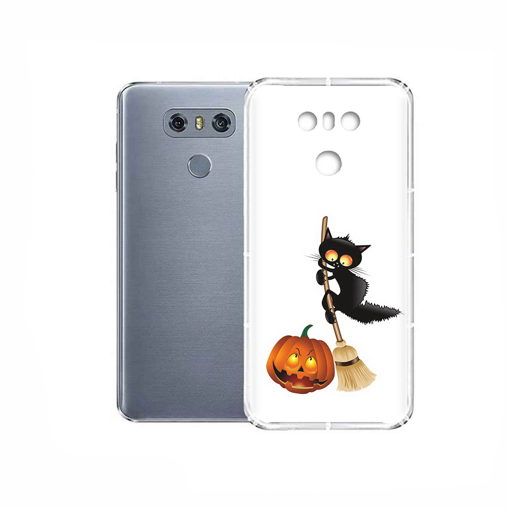 

Чехол MyPads Tocco для LG G6 хэлуинский котик, Прозрачный, Tocco