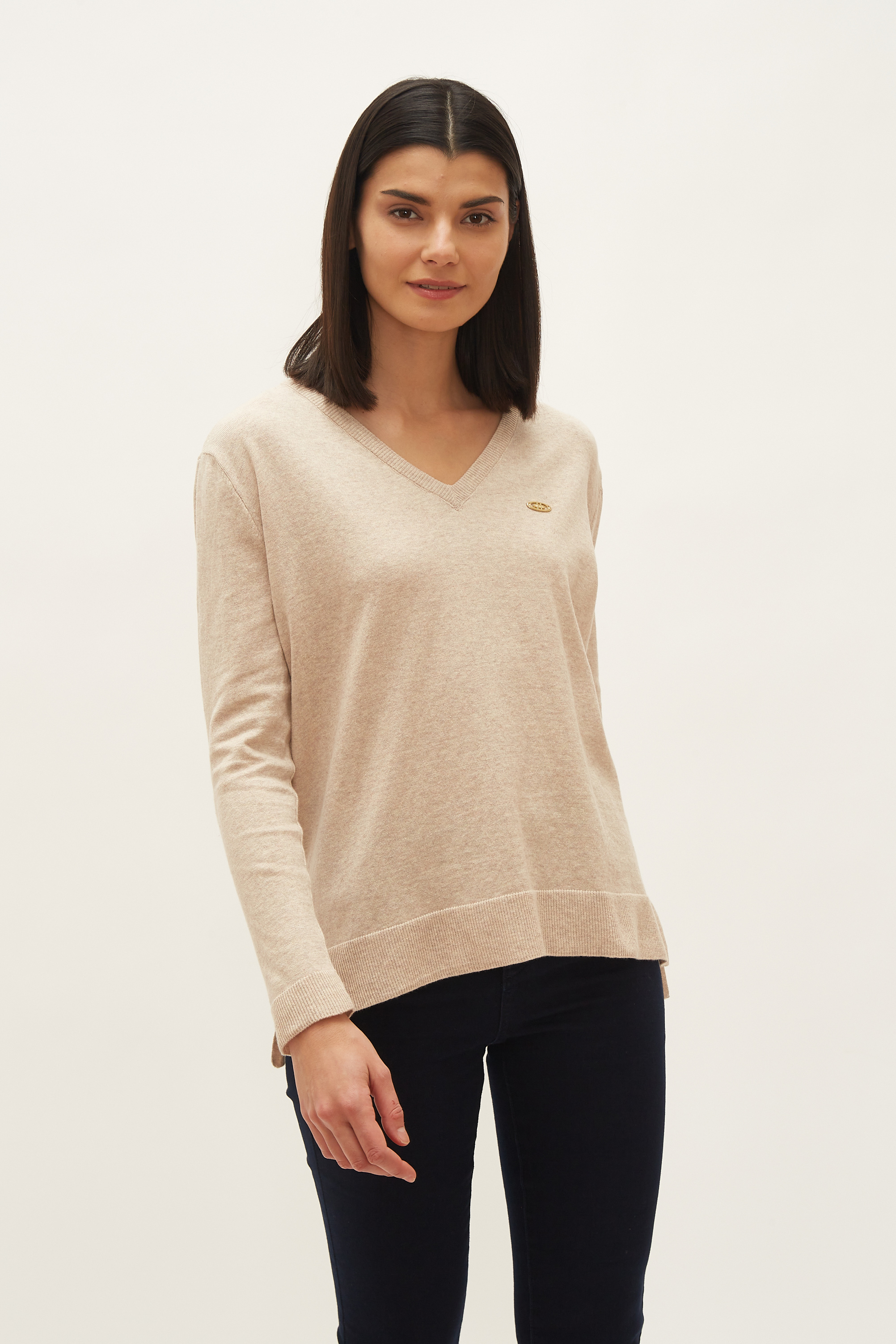 

Пуловер женский U.S. POLO Assn. бежевый, G082SZ0TK0ORINAV