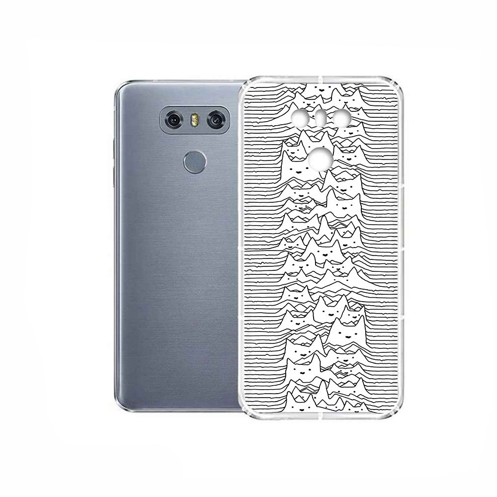 

Чехол MyPads Tocco для LG G6 черно белые коты 3D, Прозрачный, Tocco