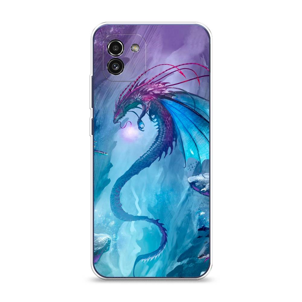 

Чехол Awog на Samsung Galaxy A03 / Самсунг A03 "Водный дракон", Голубой;фиолетовый;синий, 2104950-2