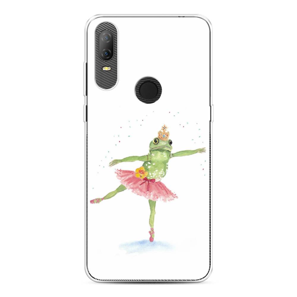 

Чехол на Alcatel 1V (2020) 5007U "Лягушка-балерина", Зеленый, 170950-4