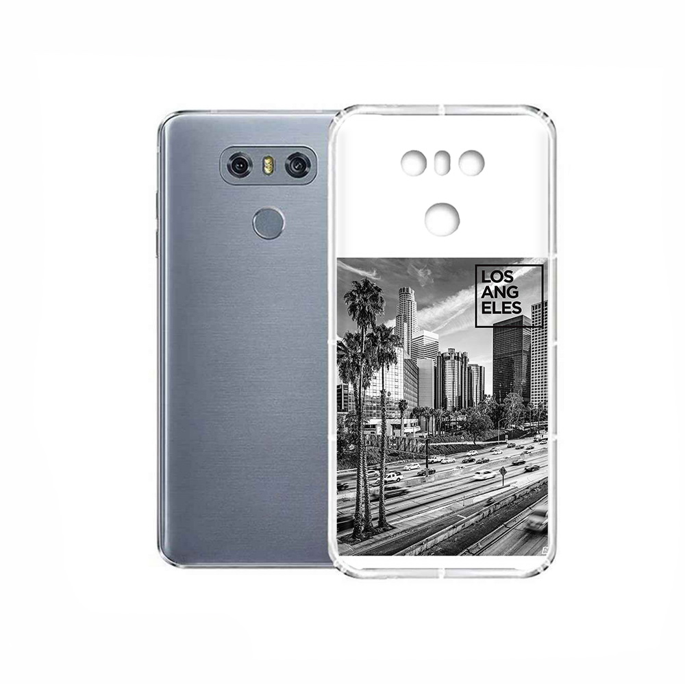 

Чехол MyPads Tocco для LG G6 черно белый лос анджелес, Прозрачный, Tocco