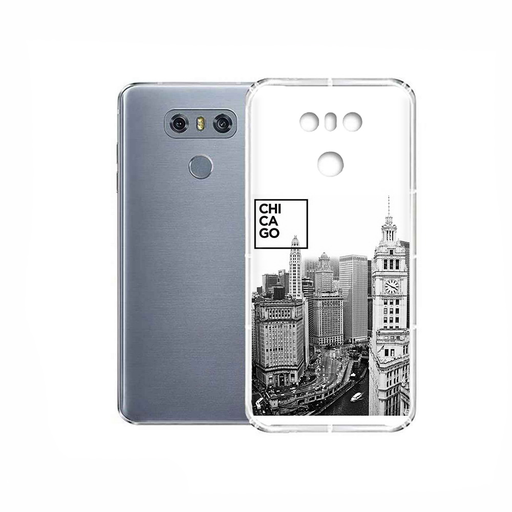 

Чехол MyPads Tocco для LG G6 черно белый чикаго, Прозрачный, Tocco