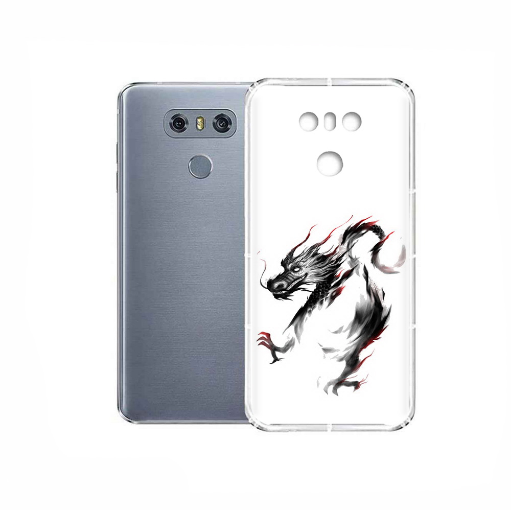 

Чехол MyPads Tocco для LG G6 черный дракон, Прозрачный, Tocco
