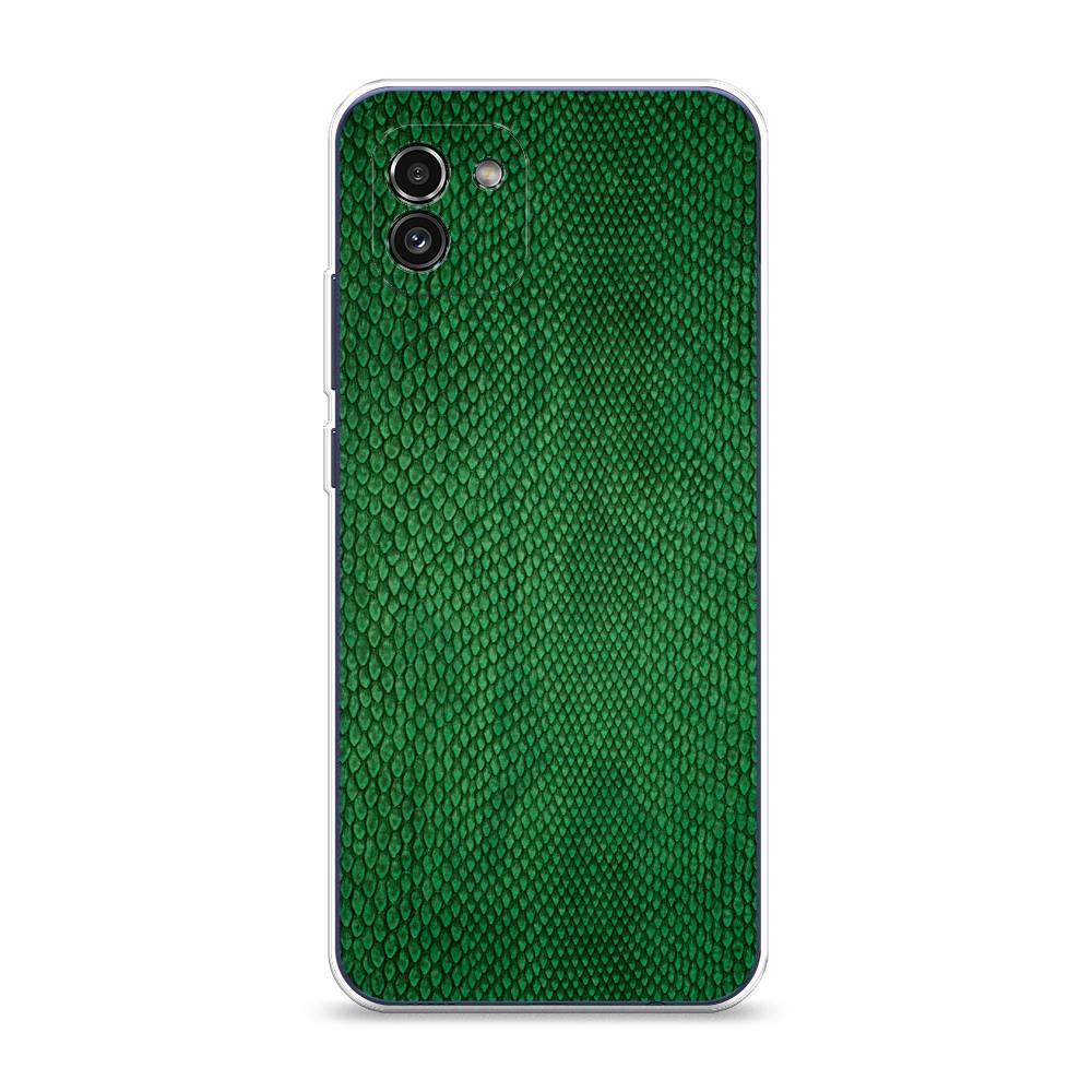 

Чехол Awog на Samsung Galaxy A03 / Самсунг A03 "Изумрудная змея", Черный;зеленый;коричневый, 2104950-3