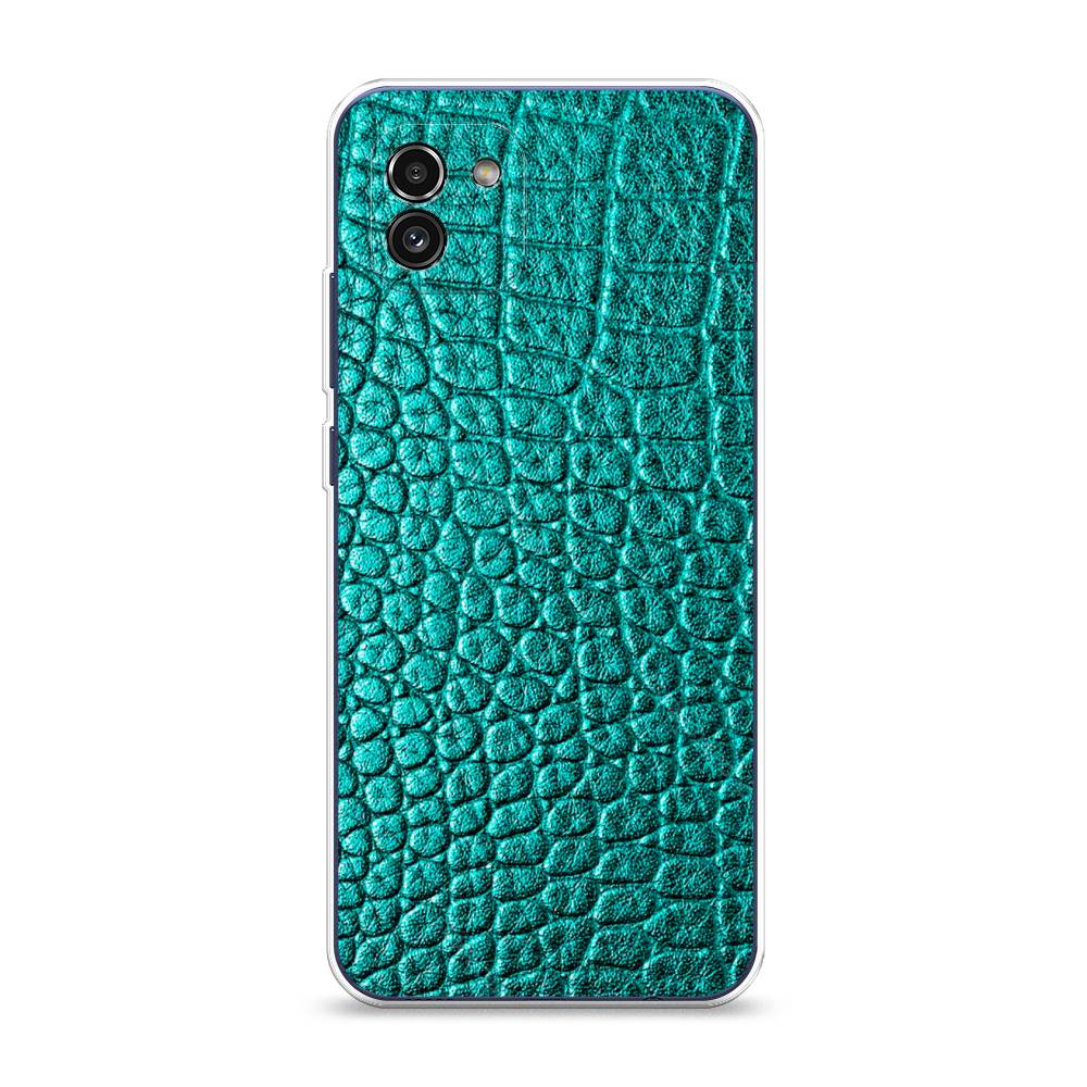 

Чехол Awog на Samsung Galaxy A03 / Самсунг A03 "Бирюзовая змея", 2104950-3