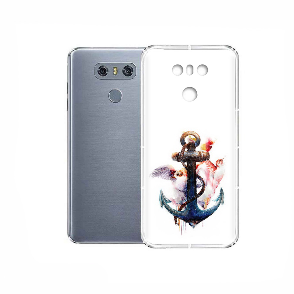 

Чехол MyPads Tocco для LG G6 якорь с птицами, Прозрачный, Tocco