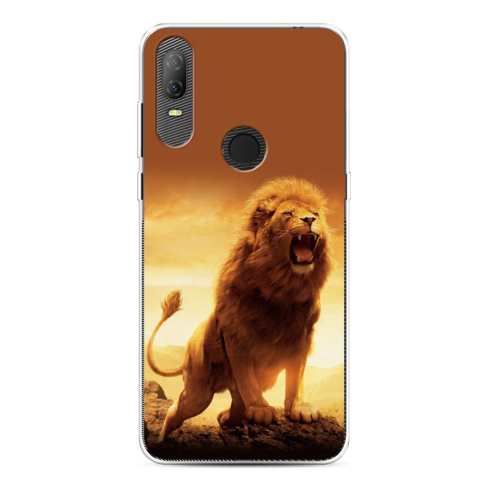 

Чехол на Alcatel 1V (2020) 5007U "Львиный рык", Коричневый;желтый;оранжевый, 170950-1
