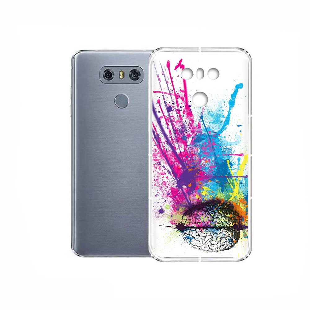 

Чехол MyPads Tocco для LG G6 яркий красочный мозг, Прозрачный, Tocco