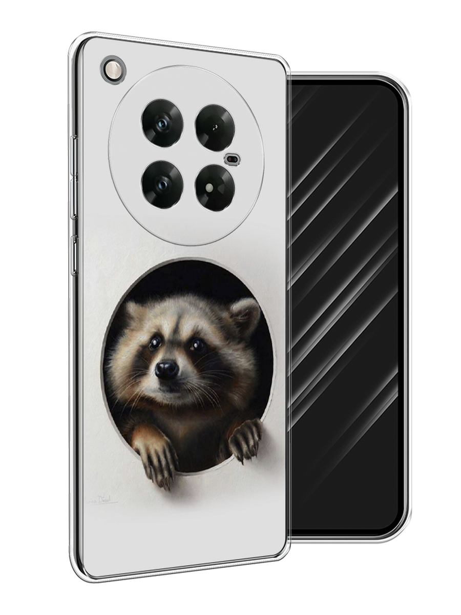 

Чехол Awog на Infinix Zero 40 5G "Любопытный енот", Коричневый;черный;белый, 3106650-1