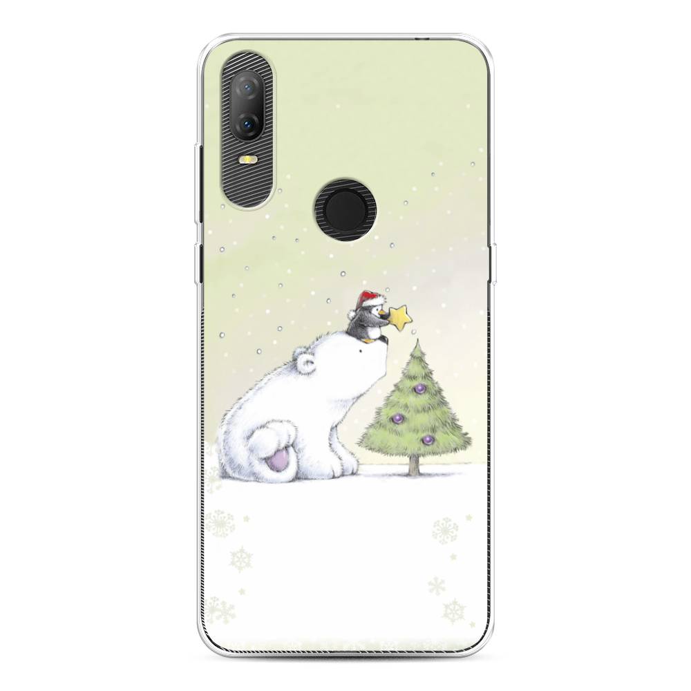

Чехол на Alcatel 1V (2020) 5007U "Украшение елки", Белый;бежевый, 170950-5