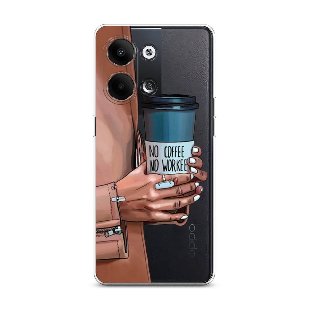 

Чехол Awog на Oppo Reno 9 "No coffee", Синий;бежевый;коричневый, 2512750-7