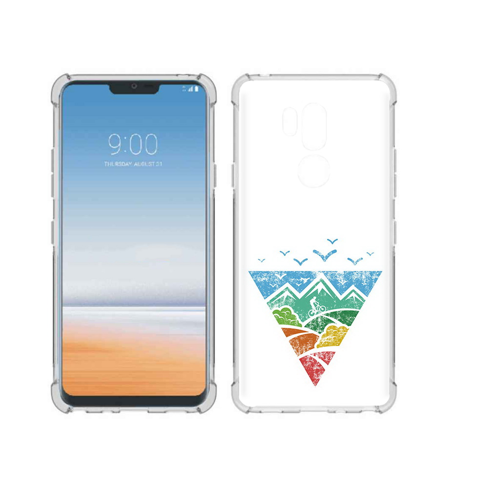 

Чехол MyPads Tocco для LG G7 ThinQ Лес земля море чайки, Прозрачный, Tocco