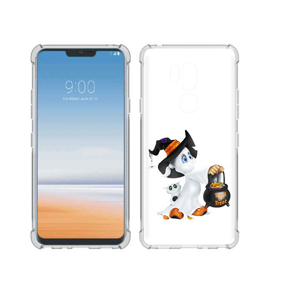 

Чехол MyPads Tocco для LG G7 ThinQ Маленький призрак, Прозрачный, Tocco