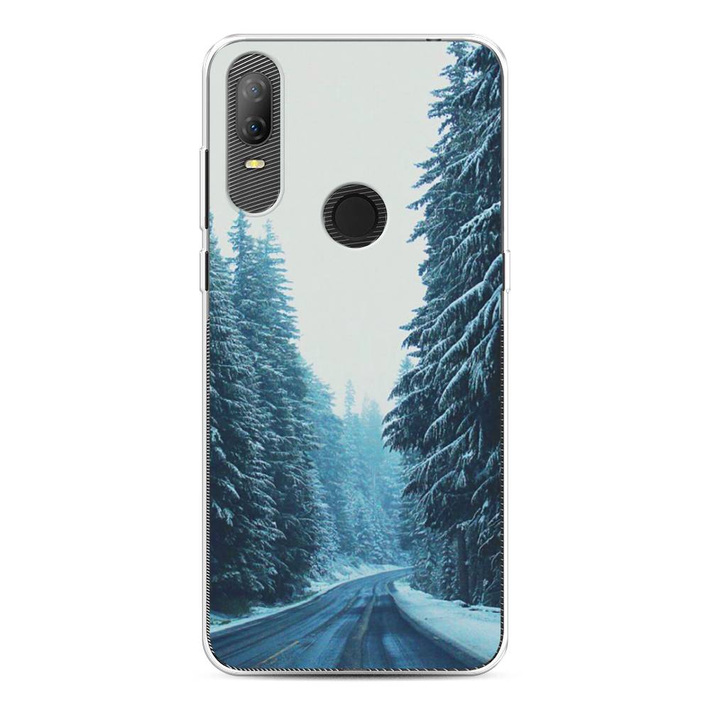 

Чехол на Alcatel 1V (2020) 5007U "Зима 9", Бежевый;голубой;черный, 170950-2
