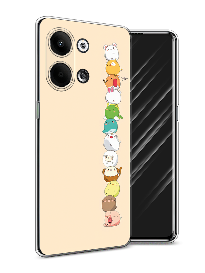

Чехол Awog на Oppo Reno 9 "Питомцы Чиби", Желтый, 2512750-2